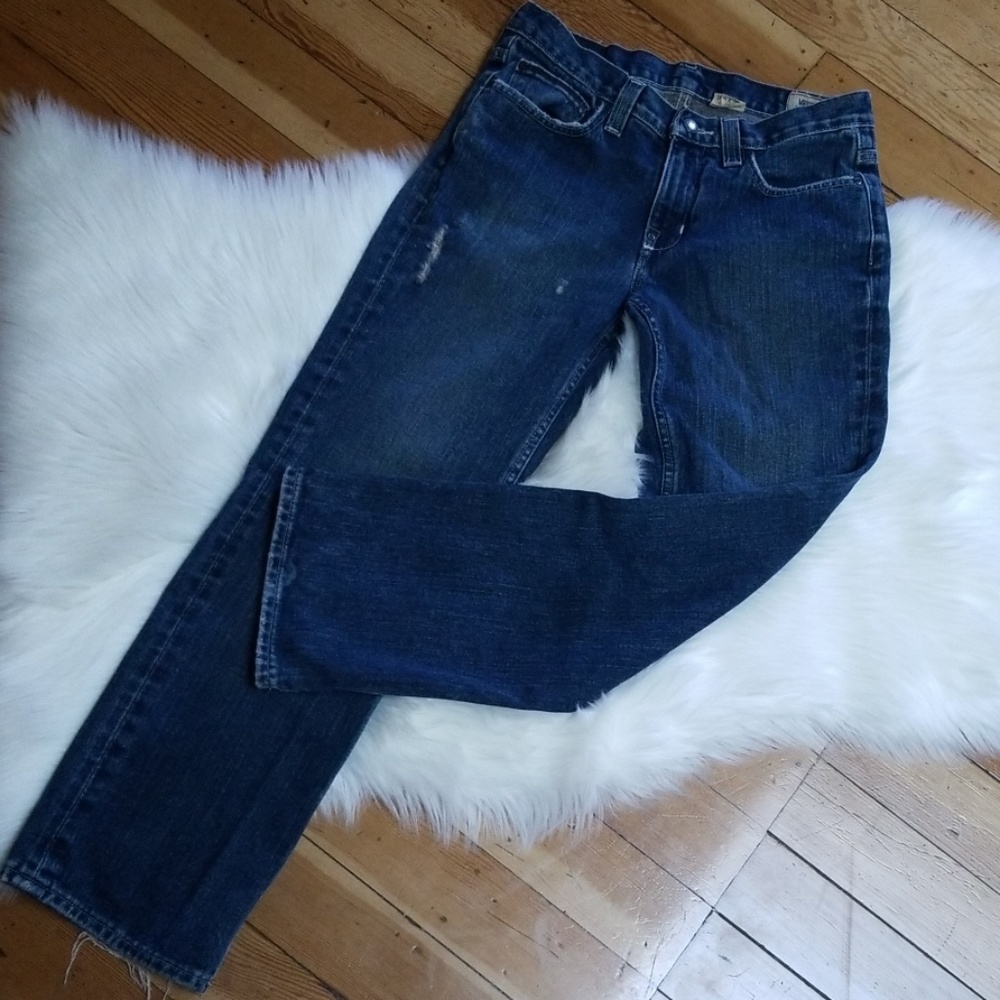 Vans straight leg slightly distressed jeans